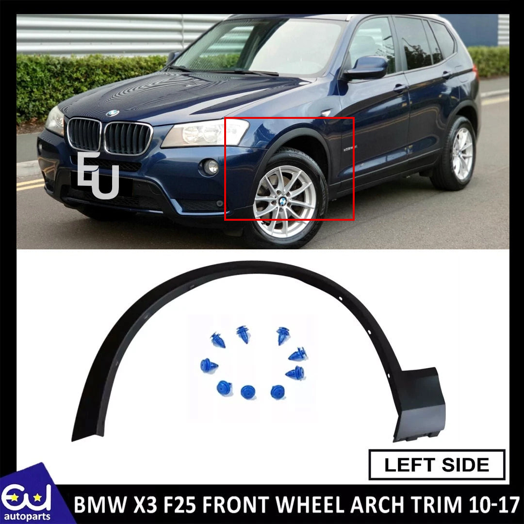 FOR BMW X3 10-17 F25 FRONT WHEEL ARCH COVER EXTENSION TRIM LEFT PASSENGER SIDE