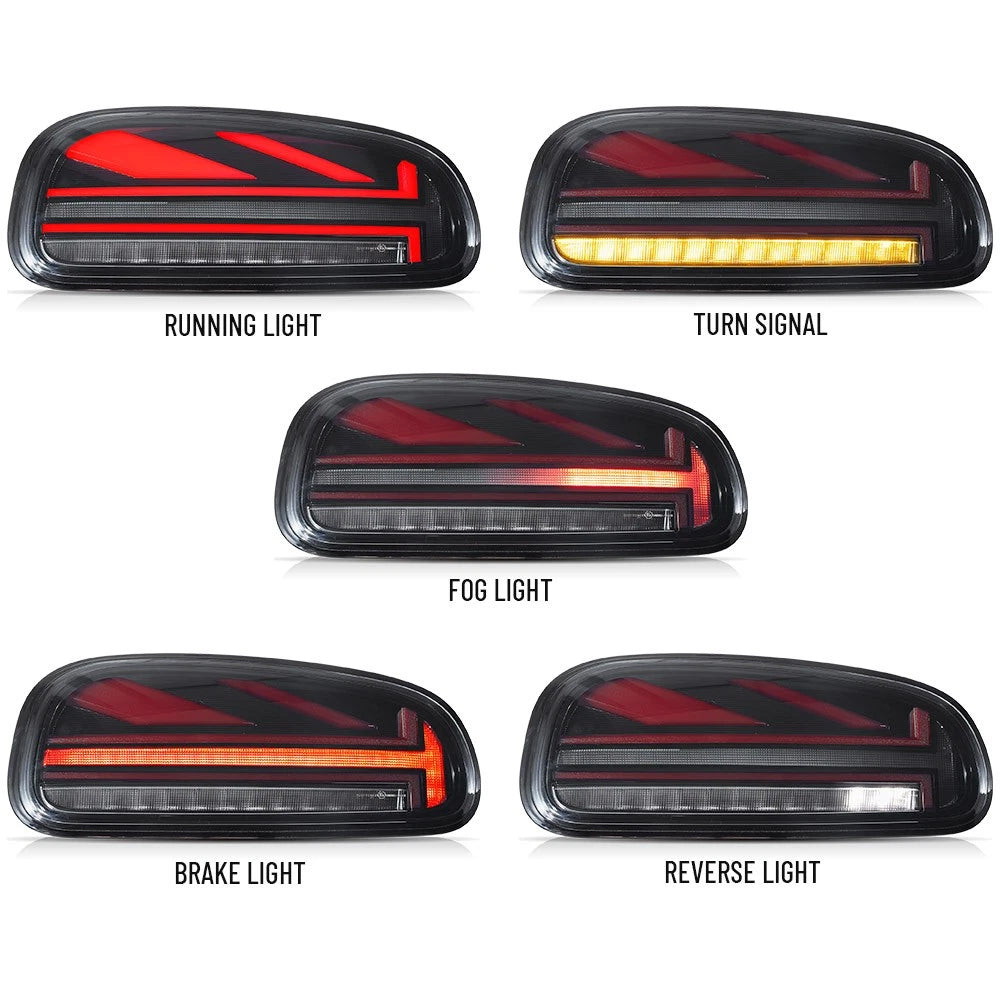 FOR MINI COOPER CLUBMAN F54 2014-2023 FULL LED RED BRAKE REAR LIGHTS W/ANIMATION