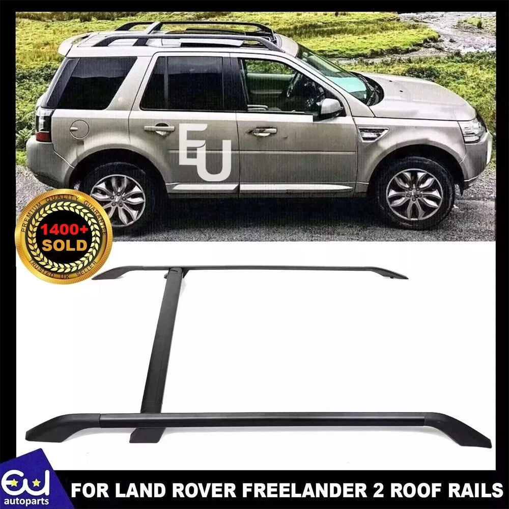 FOR LAND ROVER FREELANDER 2 L359 ROOF RAILS CROSS BAR RACK BLACK OEM STYLE 06-14
