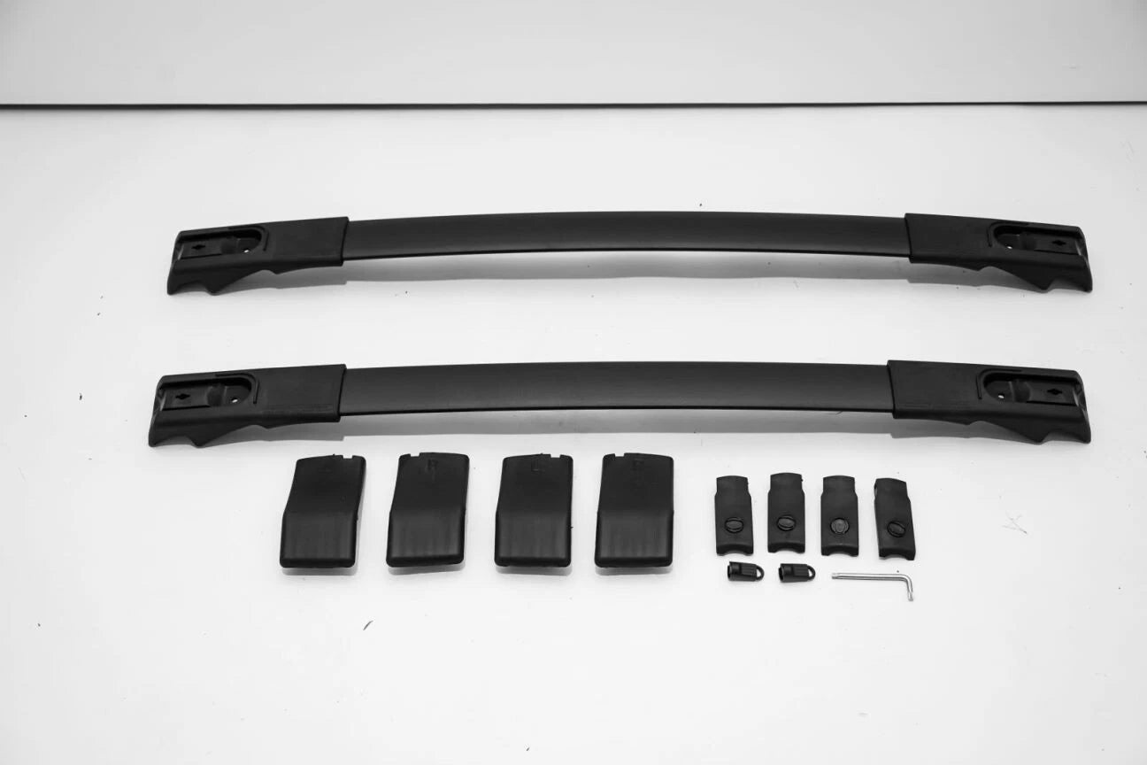 FOR TOYOTA RAV4 MK4 CROSS BARS ROOF RAILS RACK ALUMINIUM BLACK 2012-2023