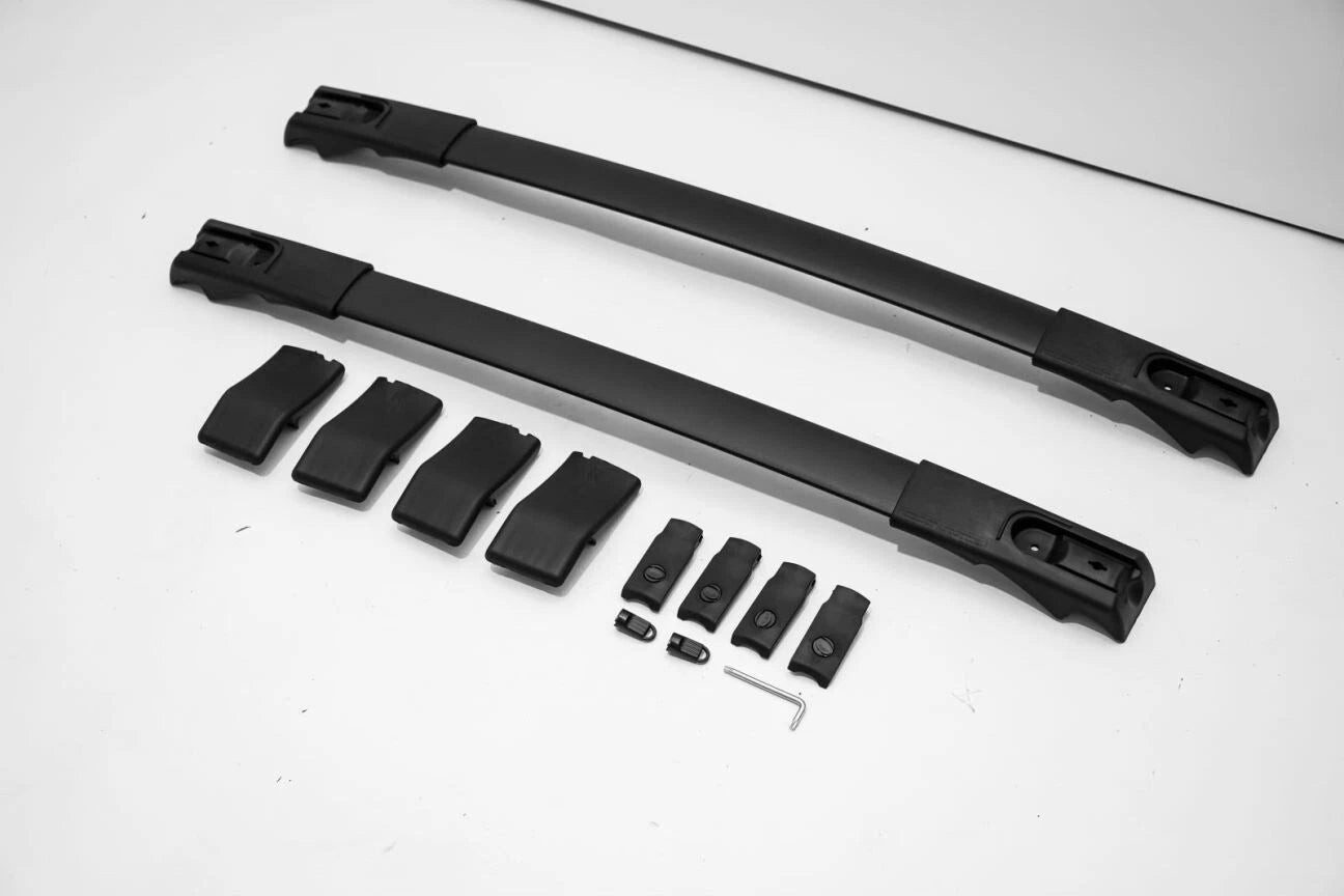 FOR TOYOTA RAV4 MK4 CROSS BARS ROOF RAILS RACK ALUMINIUM BLACK 2012-2023