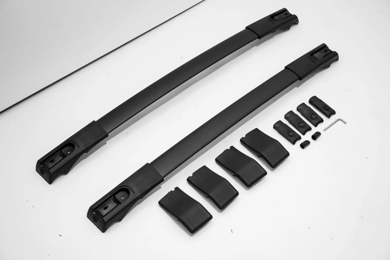 FOR TOYOTA RAV4 MK4 CROSS BARS ROOF RAILS RACK ALUMINIUM BLACK 2012-2023