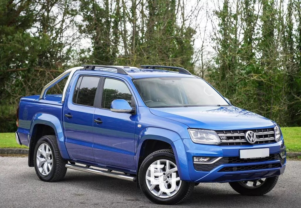 ALUMINIUM BLACK ROOF RAILS RACK SIDE ROOF BARS SETS FOR VOLKSWAGEN AMAROK 2010+