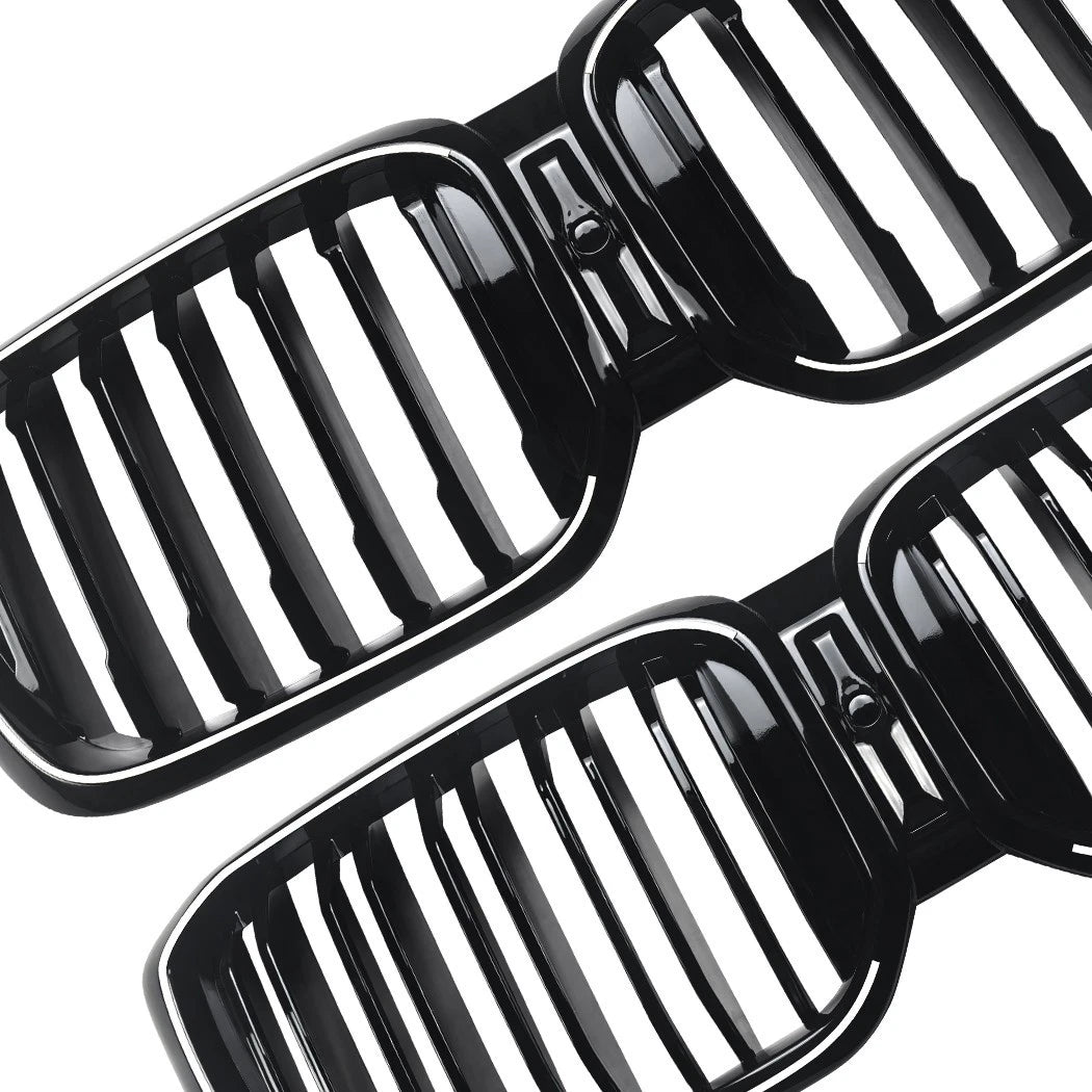 FOR BMW X3 G01 X4 G02 LCI GLOSS FRONT KIDNEY LED GRILLE GRILL DUAL TWIN 2022+