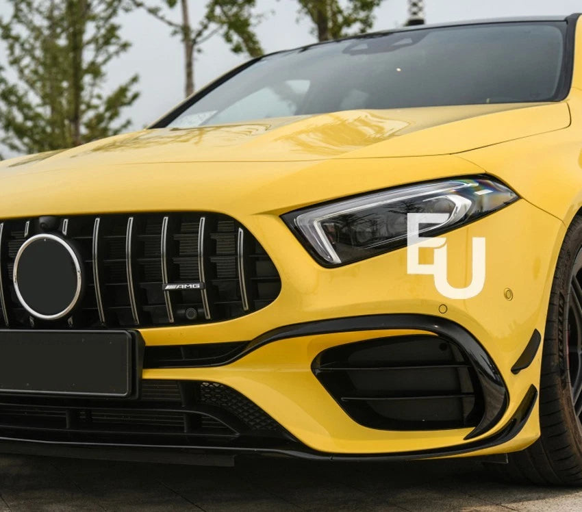 FOR MERCEDES A CLASS W177 A45 A45S AMG FRONT SPLITTER AERO KIT CANARD 2019+