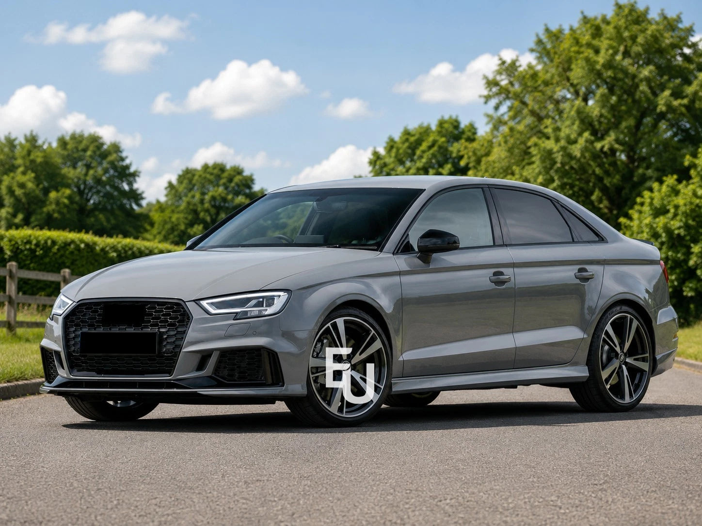 RS3 STYLE FRONT BUMPER CONVERSION KIT FOR AUDI A3 S3 8V 2016–2020 FACELIFT SEDAN