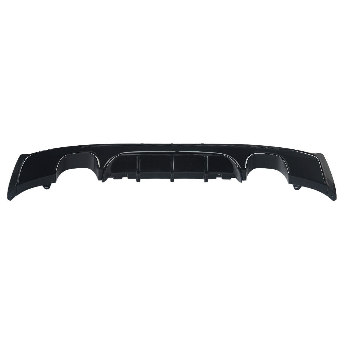 FOR BMW 2 SERIES F22 F23 M SPORT QUAD REAR DIFFUSER MP STYLE 14-21 GLOSS BLACK