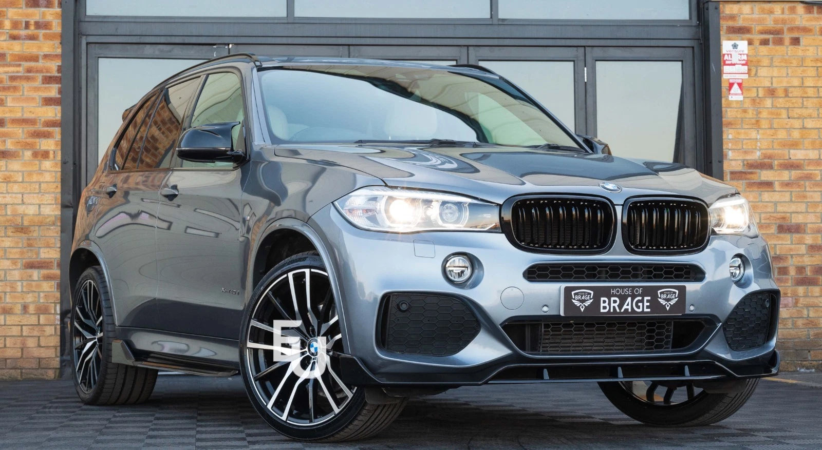 PAIR FOR BMW F15 F85 X5 F16 F86 X6 KIDNEY GRILL GRILLE GRILLS GLOSS BLACK 2014 +