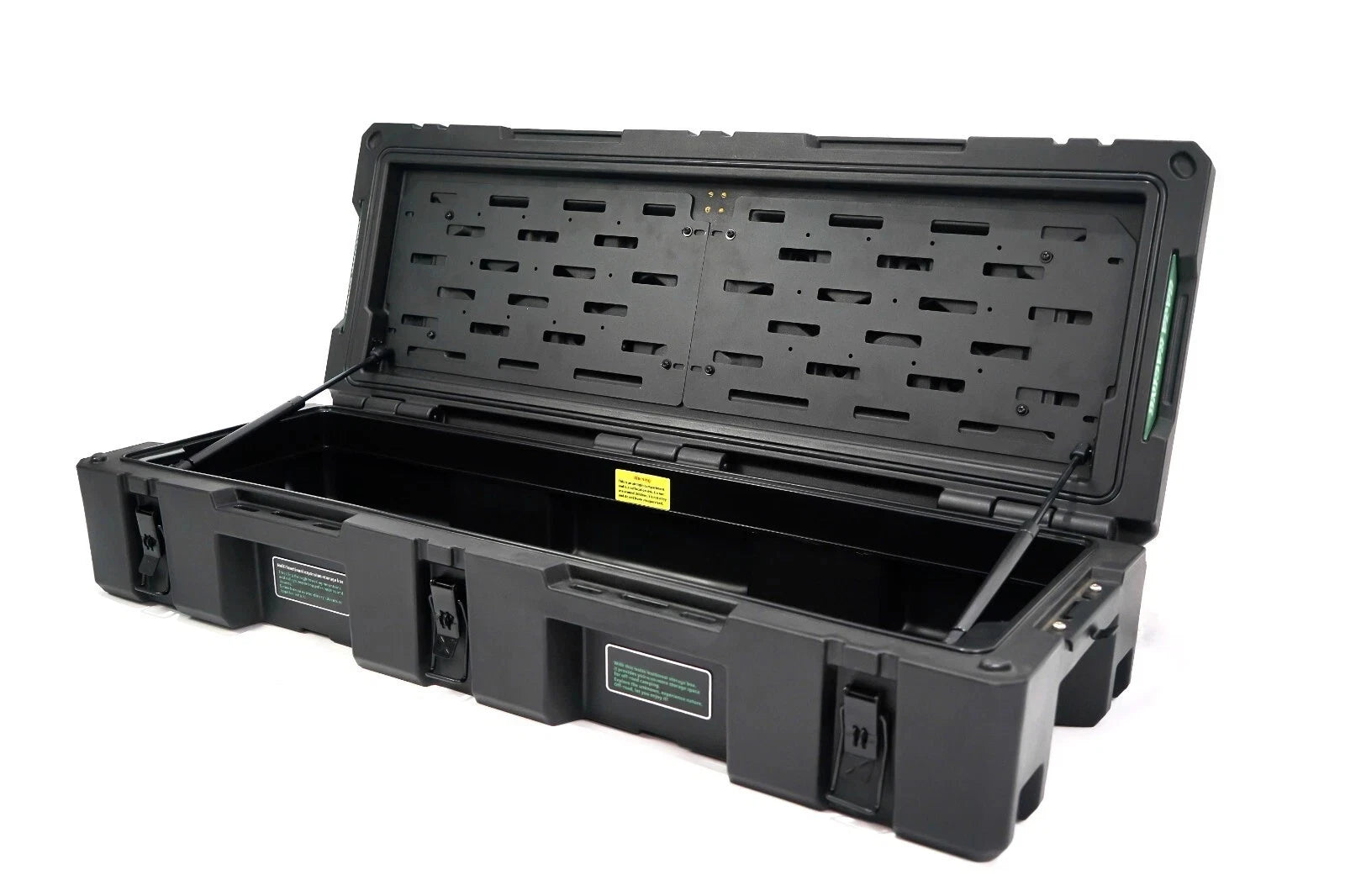 90L UNIVERSAL CARGO TOOL STORAGE BOX WITH BRAKETS STEEL PLATE ROOF RACK 127 CM