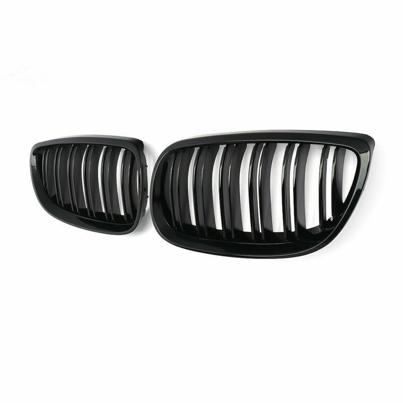 FOR BMW 3 SERIES E92 E93 M3 COUPE KIDNEY TWIN GRILL GRILLE GLOSS BLACK 07-10