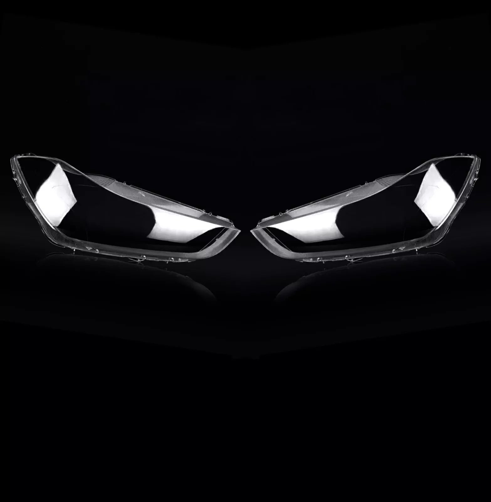 LEFT RIGHT SIDE PAIR HEADLIGHT LENS COVER LAMP FOR MASERATI GHIBLI M157 2014-19