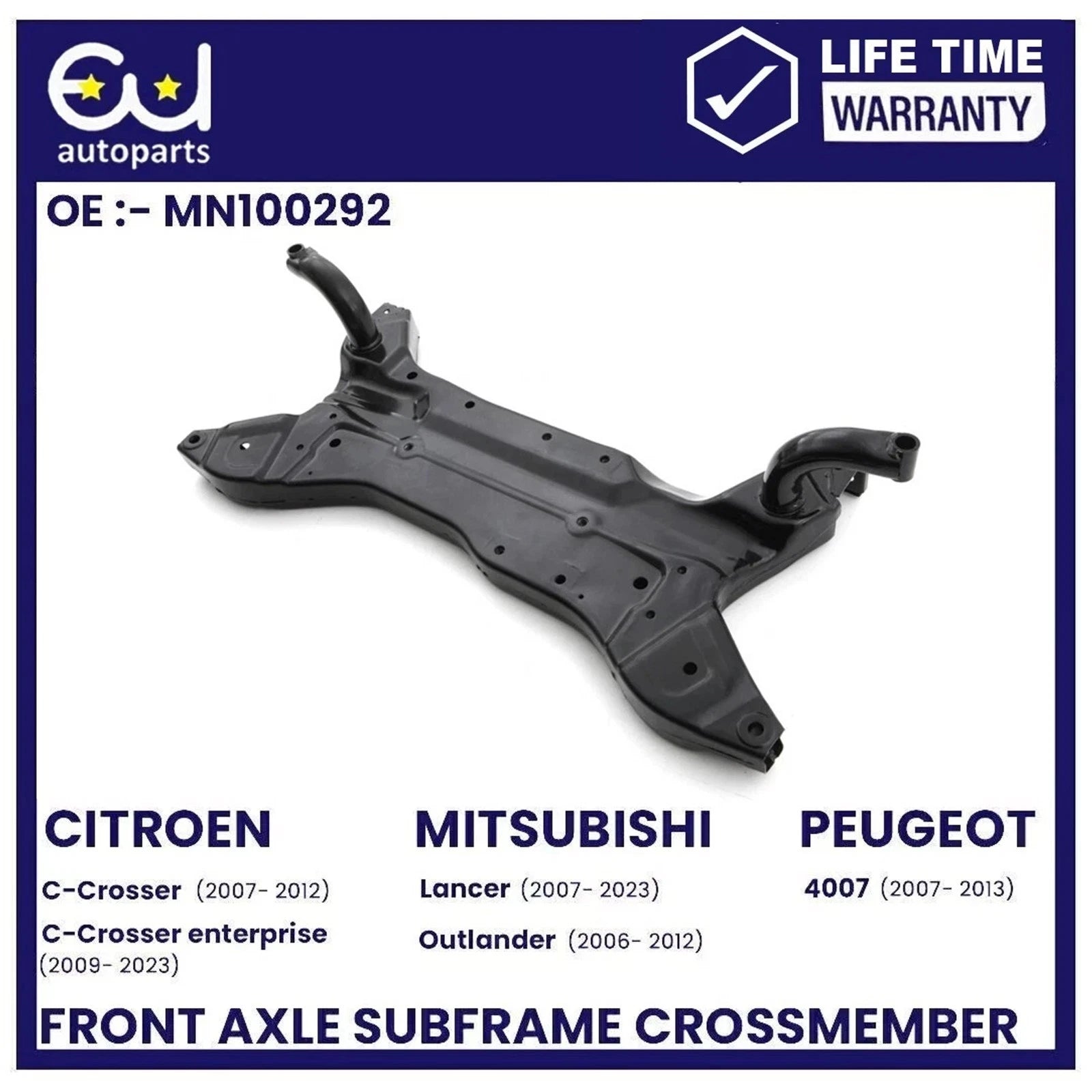 FRONT AXLE CARRIER SUBFRAME CROSSMEMBER FOR PEUGEOT 4007 407 MN100292 2007-2013