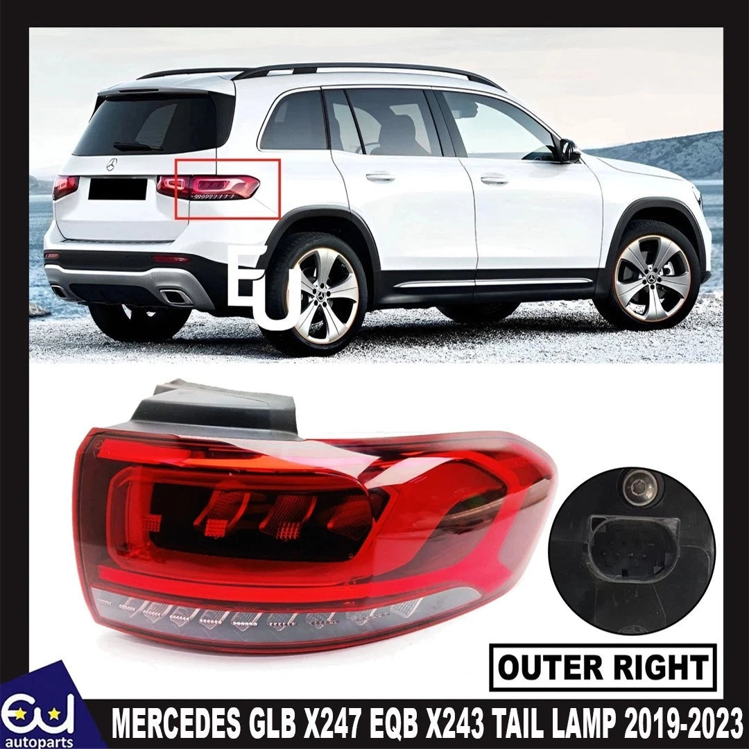 FOR MERCEDES GLB X247 EQB X243 RIGHT DRIVER SIDE TAIL LIGHT OUTER LAMP 19-23