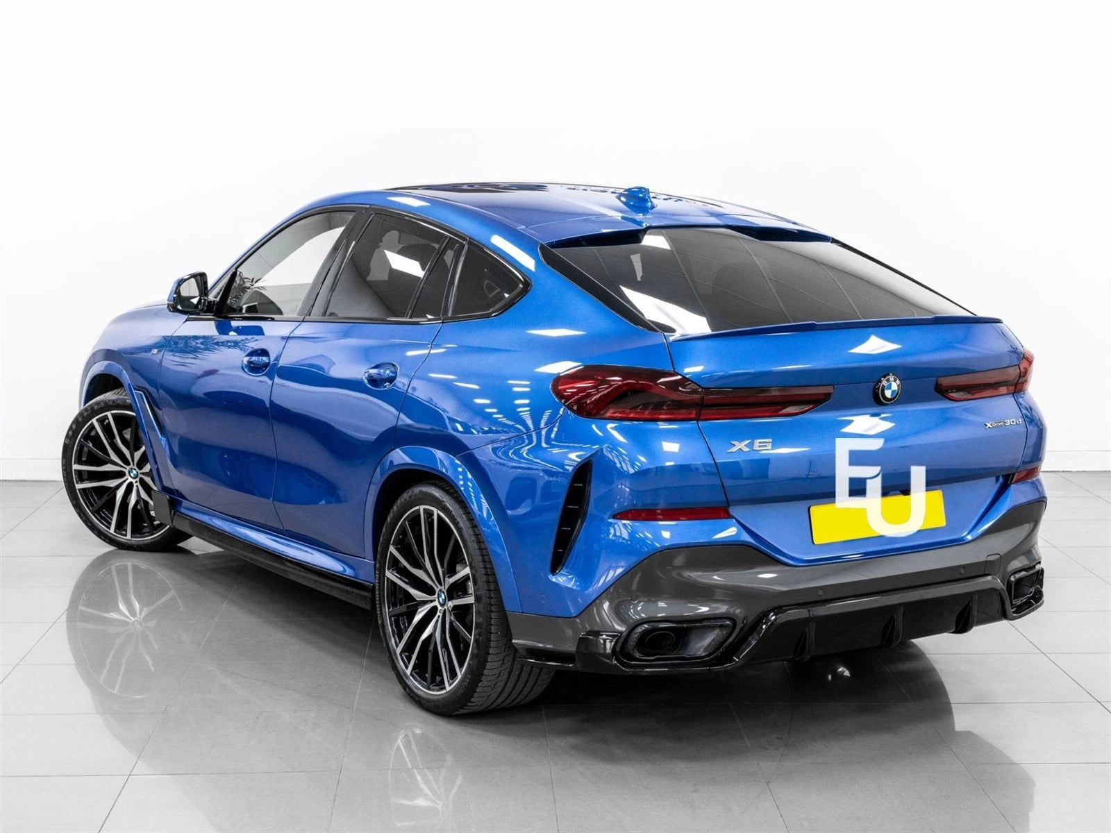 FOR BMW X6 G06 2019-2023 GLOSS BLACK REAR BUMPER DIFFUSER LIP SPLITTERS BODY KIT