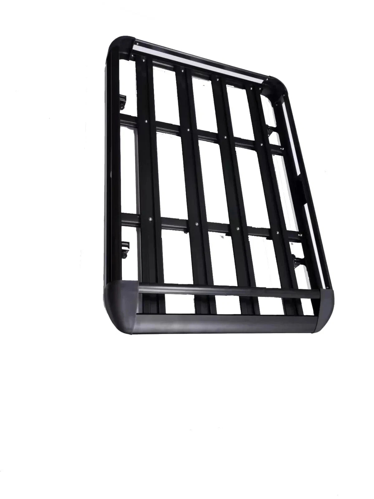 UNIVERSAL ALUMINIUM ROOF RACK BASKET TRAY LUGGAGE CARGO CARRIER BLACK 127*100CM
