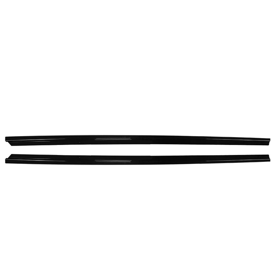 FOR VW POLO MK5 2009-2017 SE STANDARD SIDE SKIRT EXTENSION BLADES GLOSS BLACK