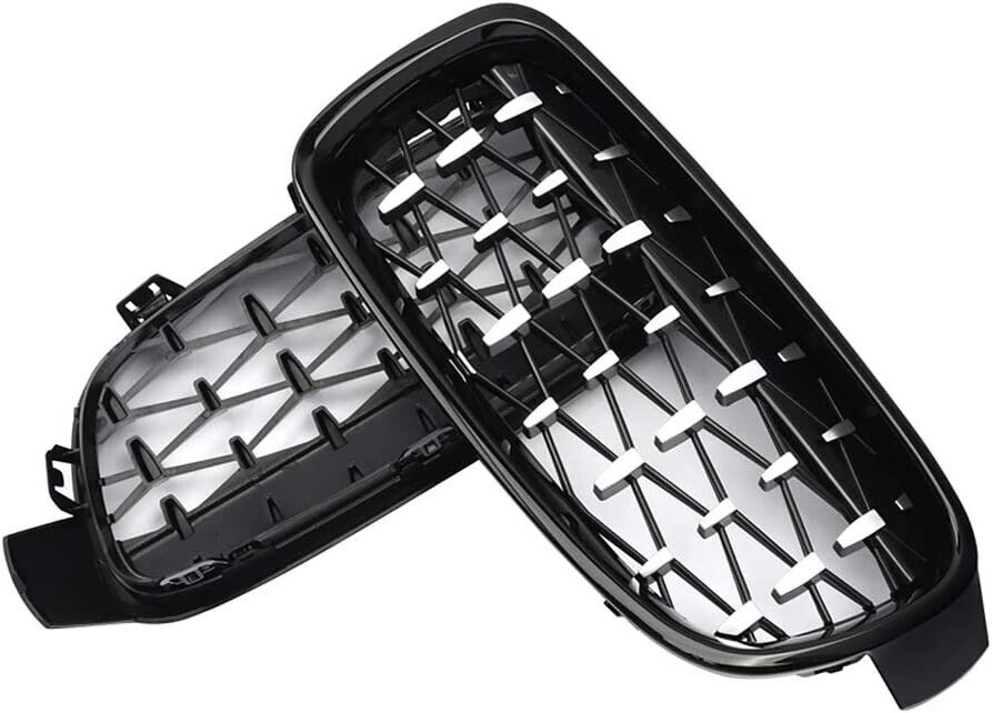 FOR BMW 3 SERIES F30 F31 FRONT BUMPER KIDNEY GRILL GRILLE SILVER DIAMOND METEOR