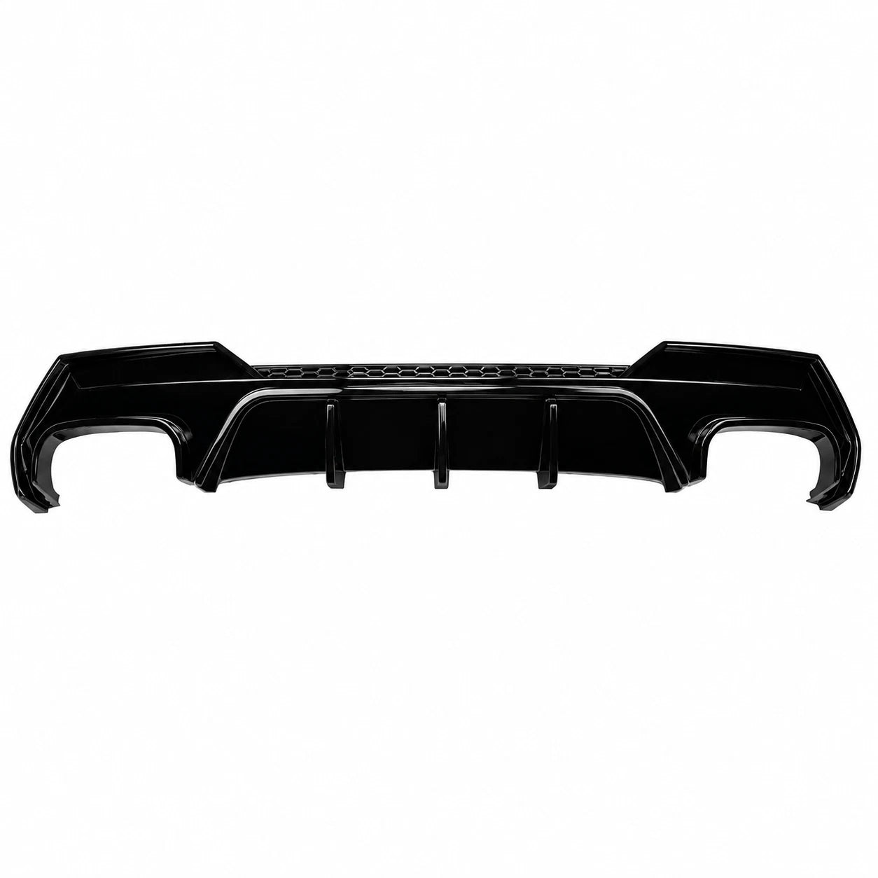 FOR BMW 4 SERIES G22 G23 REAR BUMPER DIFFUSER LIP EXHAUST GLOSS BLACK 2020+