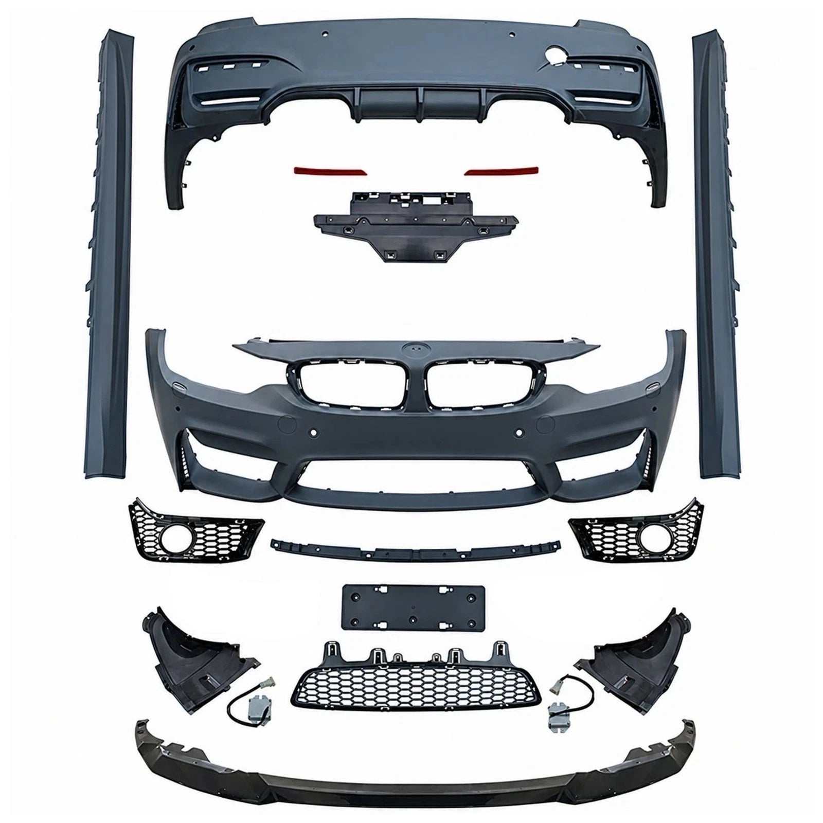 F80 M3C FRONT REAR BUMPER CONVERSION FULL BODYKIT FOR BMW 3 SERIES F30 2011+
