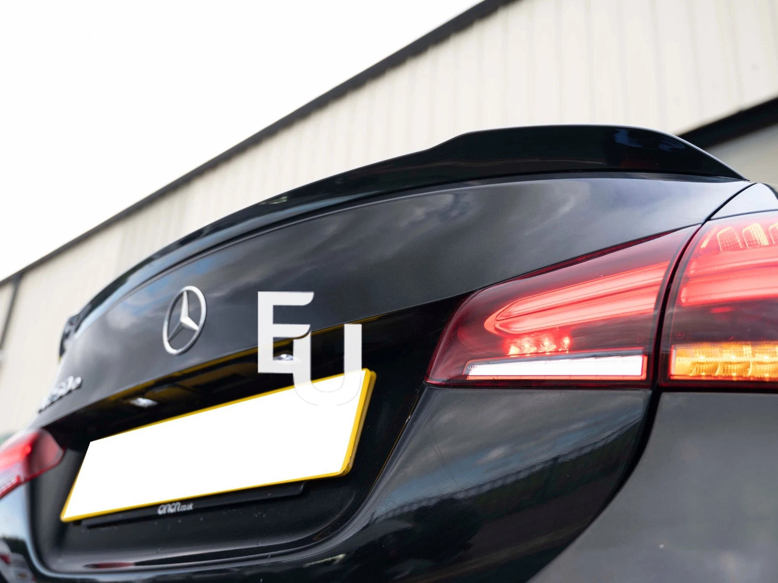 FOR MERCEDES BENZ A CLASS V177 SALOON A35 GLOSS BLACK REAR BOOT SPOILER LIP