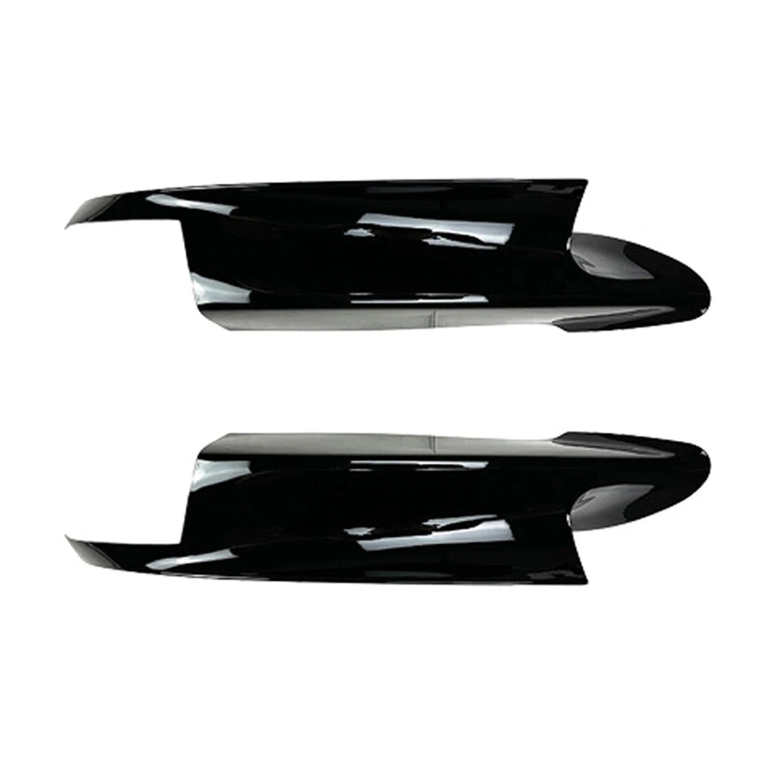 FOR BMW M3 E90 E91 E92 E93 FRONT BUMPER CORNER SPLITTERS GLOSS BLACK KIT 2007-13