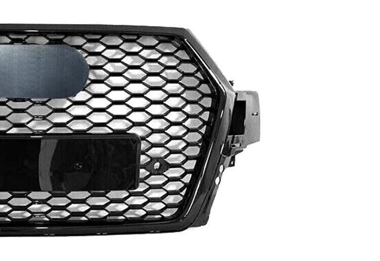 FOR AUDI Q7 4M SLINE SQ7 2015-2019 FRONT GRILLE HONEYCOMB GRILL RSQ7 STYLE BLACK