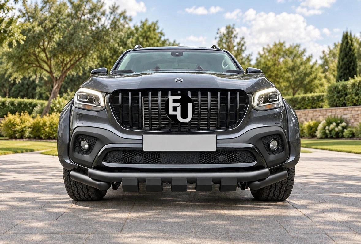 TWIN FRONT LOWER NUDGE CITY BULL BAR BUMPER FOR MERCEDES X CLASS W470 2017-2020