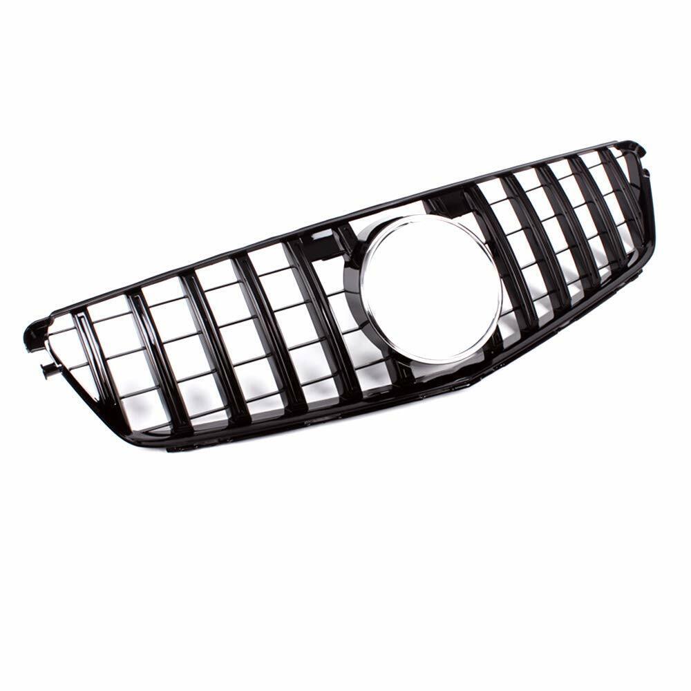 FOR MERCEDES C CLASS W204 07-14 FRONT GRILLE GRILL BLACK PANAMERICANA GT STYLE