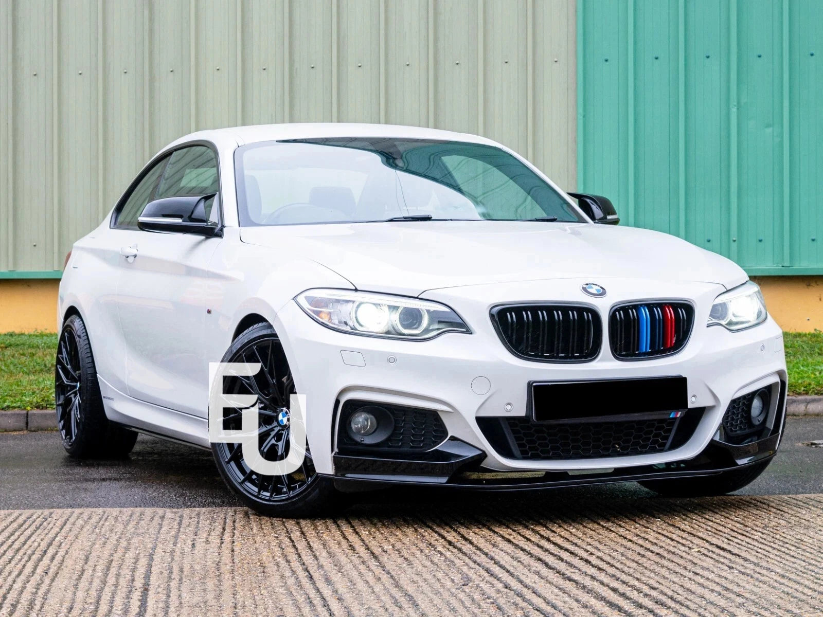 FOR BMW 2 SERIES F22 F23 SIDE SKIRTS EXTENSION BLADES GLOSS BLACK 15-19