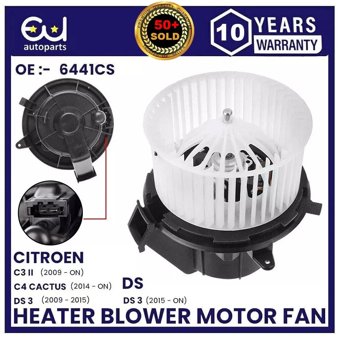 HEATER BLOWER MOTOR FAN FOR CITROEN DS3 C3 II 2 C4 CACTUS LHD & RHD OEM QUALITY