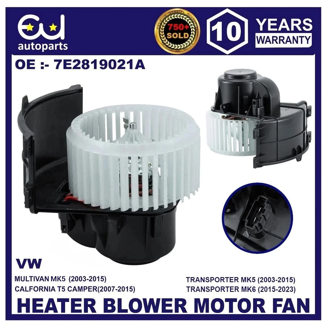 HEATER BLOWER MOTOR FAN FOR VW MULTIVAN TRANSPORTER CARAVELLE T5 T6 SHARAN 03-22