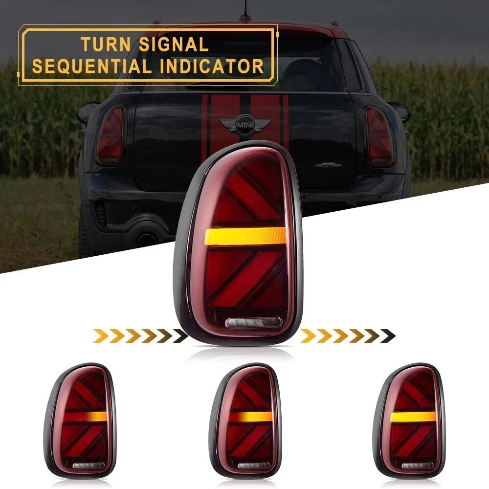FULL LED TAIL LIGHTS LAMP FOR BMW MINI COOPER COUNTRYMAN R60 ANIMATION