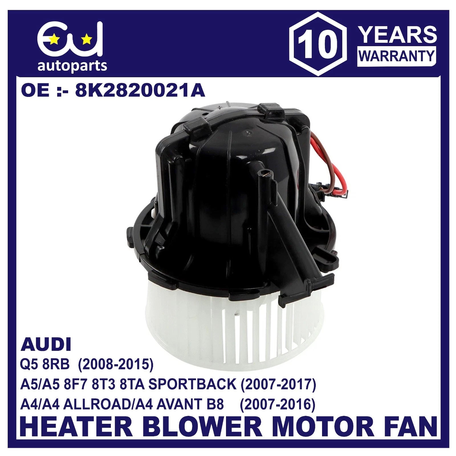 NEW HEATER BLOWER MOTOR FAN WITH AIRCON RHD FOR AUDI A4 B8 A5 8F7 8T3 8TA Q5 8RB