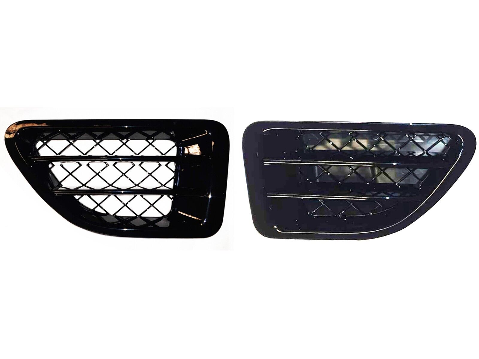 FOR RANGE ROVER SPORT L320 BLACK FRONT WING SIDE AIR INTAKE VENTS 2005-2009