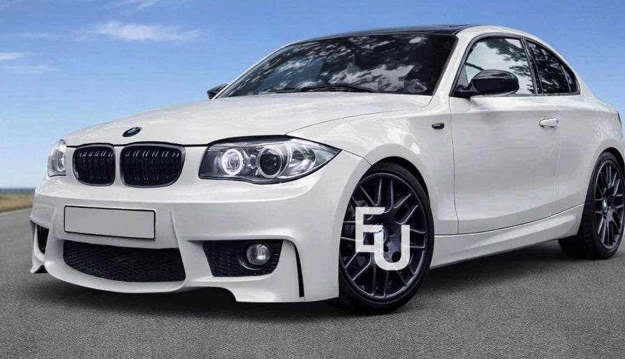 1M STYLE FRONT BUMPER COMPLETE FOG LIGHTS FOR BMW 1 SERIES E81 E82 E88 08-11