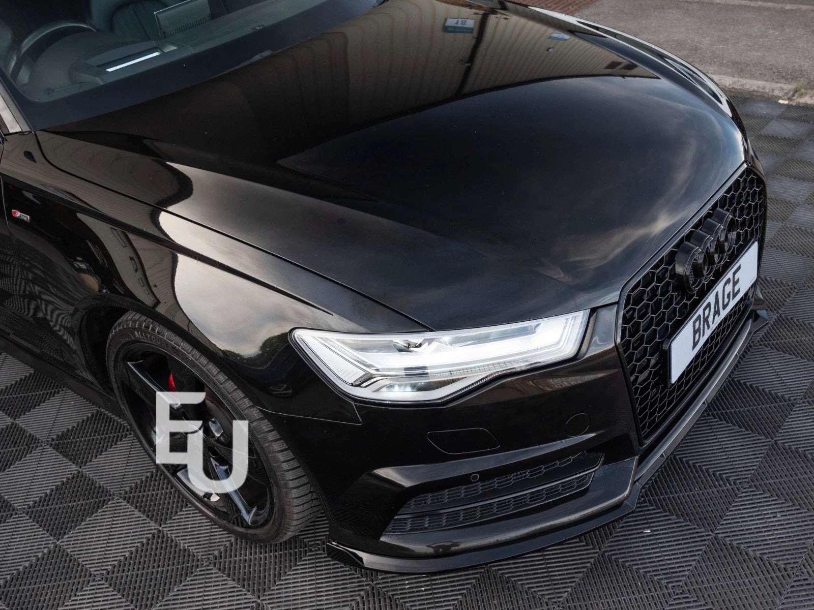 FOR AUDI A6 C7 S-LINE SALOON/AVANT FRONT BUMPER LIP SPOILER SPLITTER 2014-2018