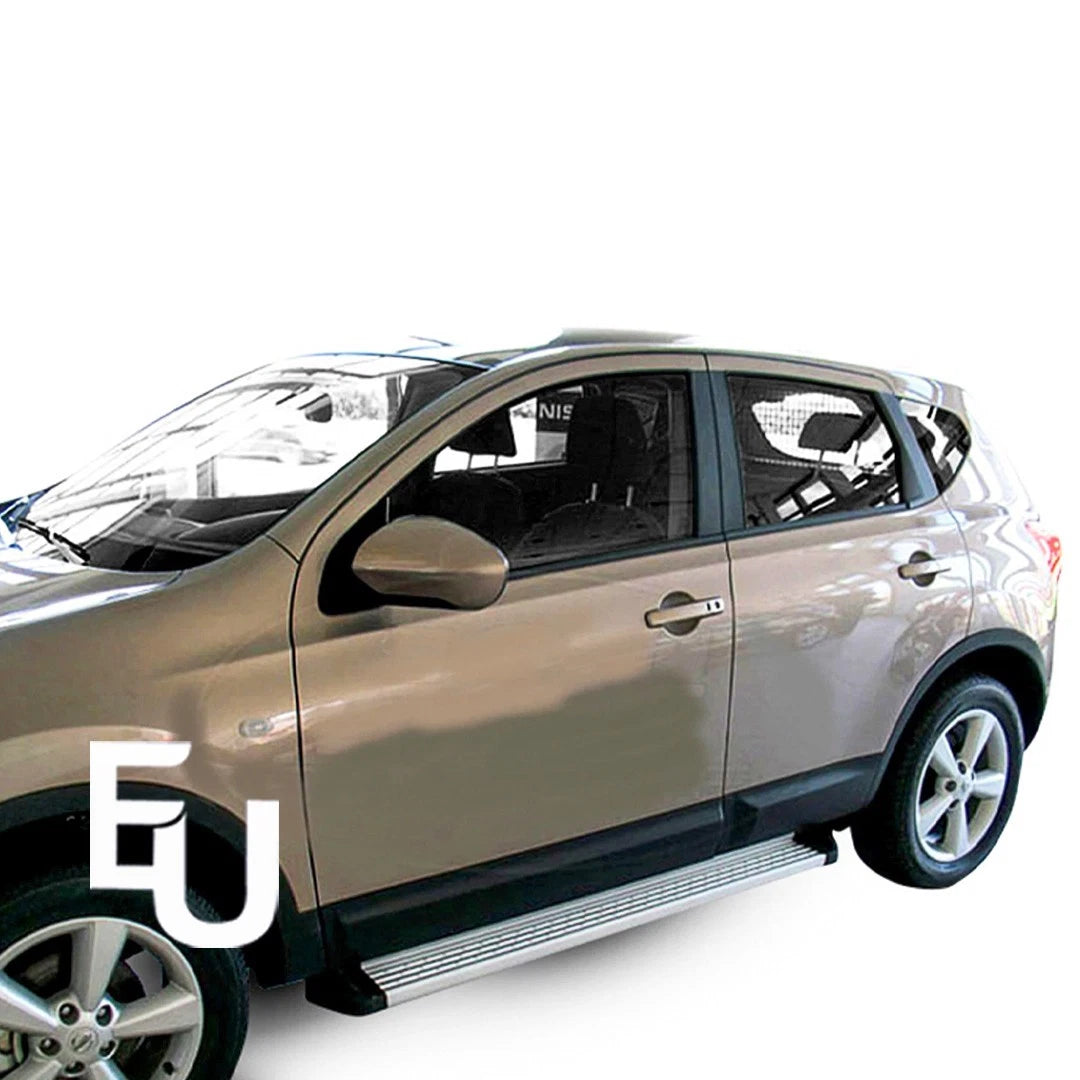 RUNNING BOARDS SIDE STEPS FOR NISSAN QASHQAI QASHQAI+2 J10 07-14 SILVER STYLISH