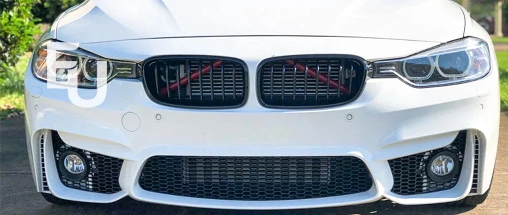 FOR BMW F30 F31 SALOON TOURING 4DR M3 STYLE FRONT BUMPER WASHERS PDC SPLITTER