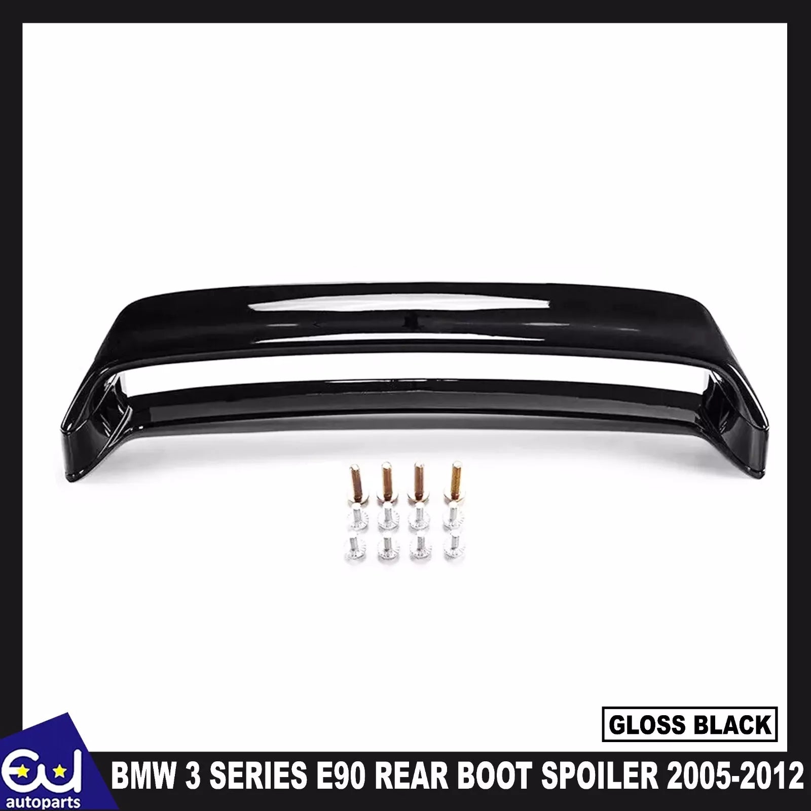 REAR BOOT SPOILER WING LIP FOR BMW 3 SERIES E90 2005-2012 HIGH KICK GLOSS BLACK