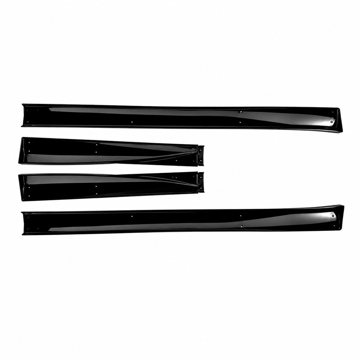 FOR MERCEDES E CLASS W214 S214 AMG LINE SIDE SKIRT EXTENSION LIP GLOSS BLACK 23+