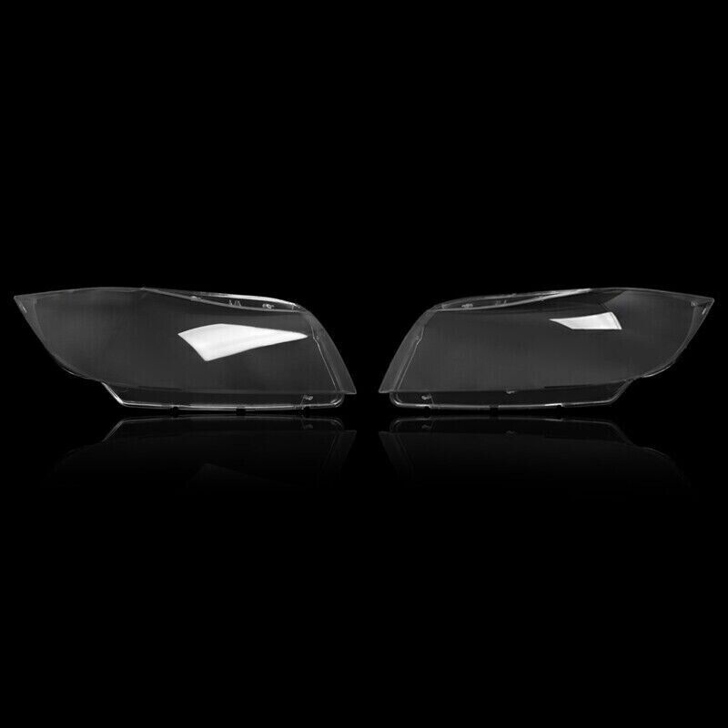 PAIR XENON FRONT HEADLIGHT HEADLAMP CLEAR LENS COVER FOR BMW 3 E90/E91 2005-2012