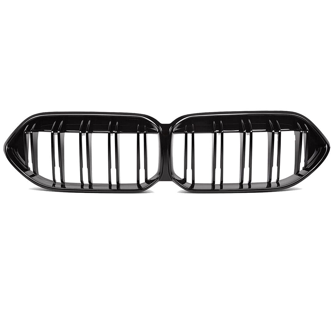 DOUBLE SLAT FRONT KIDNEY GRILLE GLOSS BLACK FOR BMW 2 SERIES GRAN COUPE F44 20+