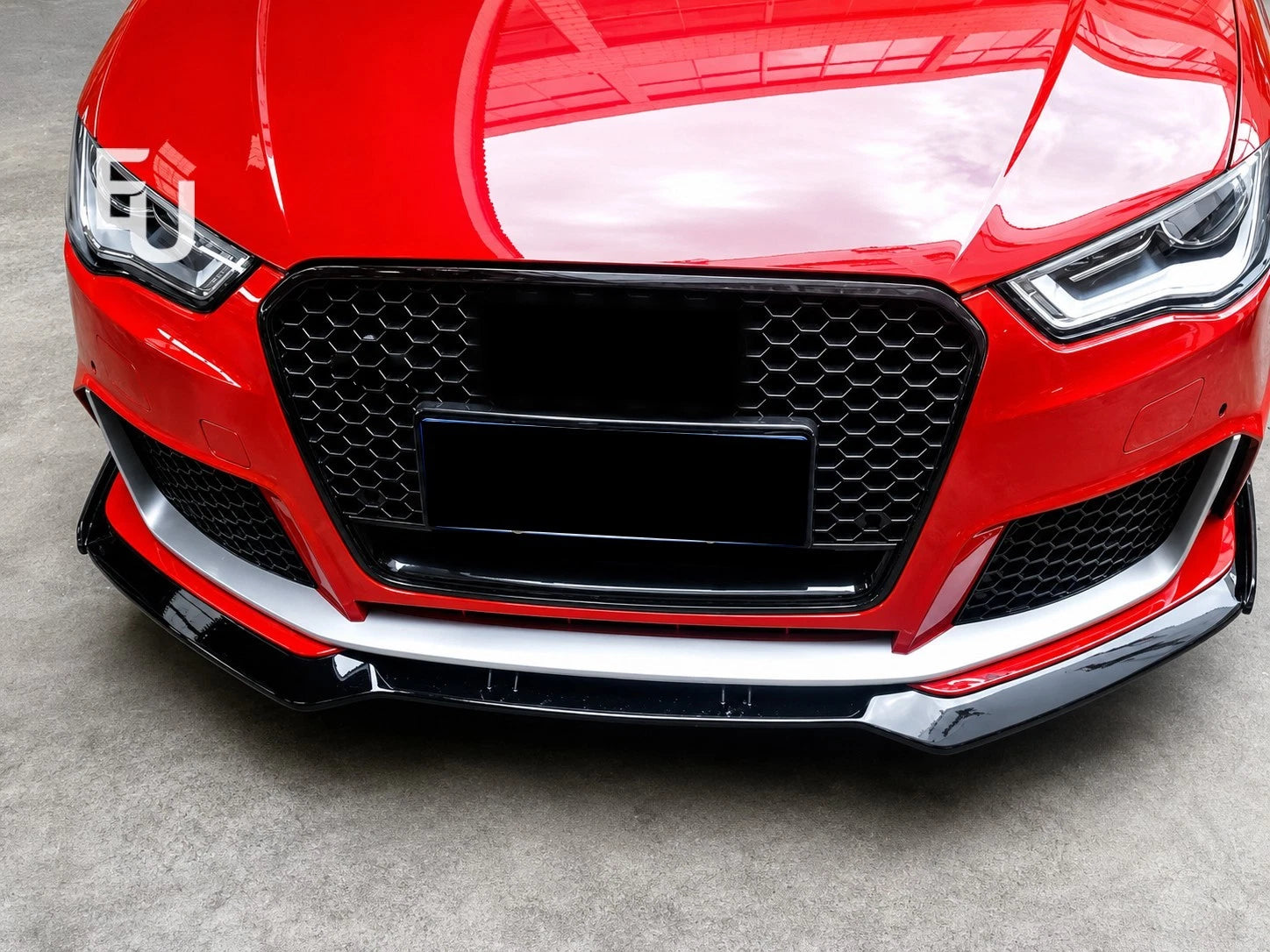 RS3 LOOK FRONT BUMPER BODYKIT FRONT SPLITTER FOR AUDI A3 S3 8V 2012-2016 HATCH