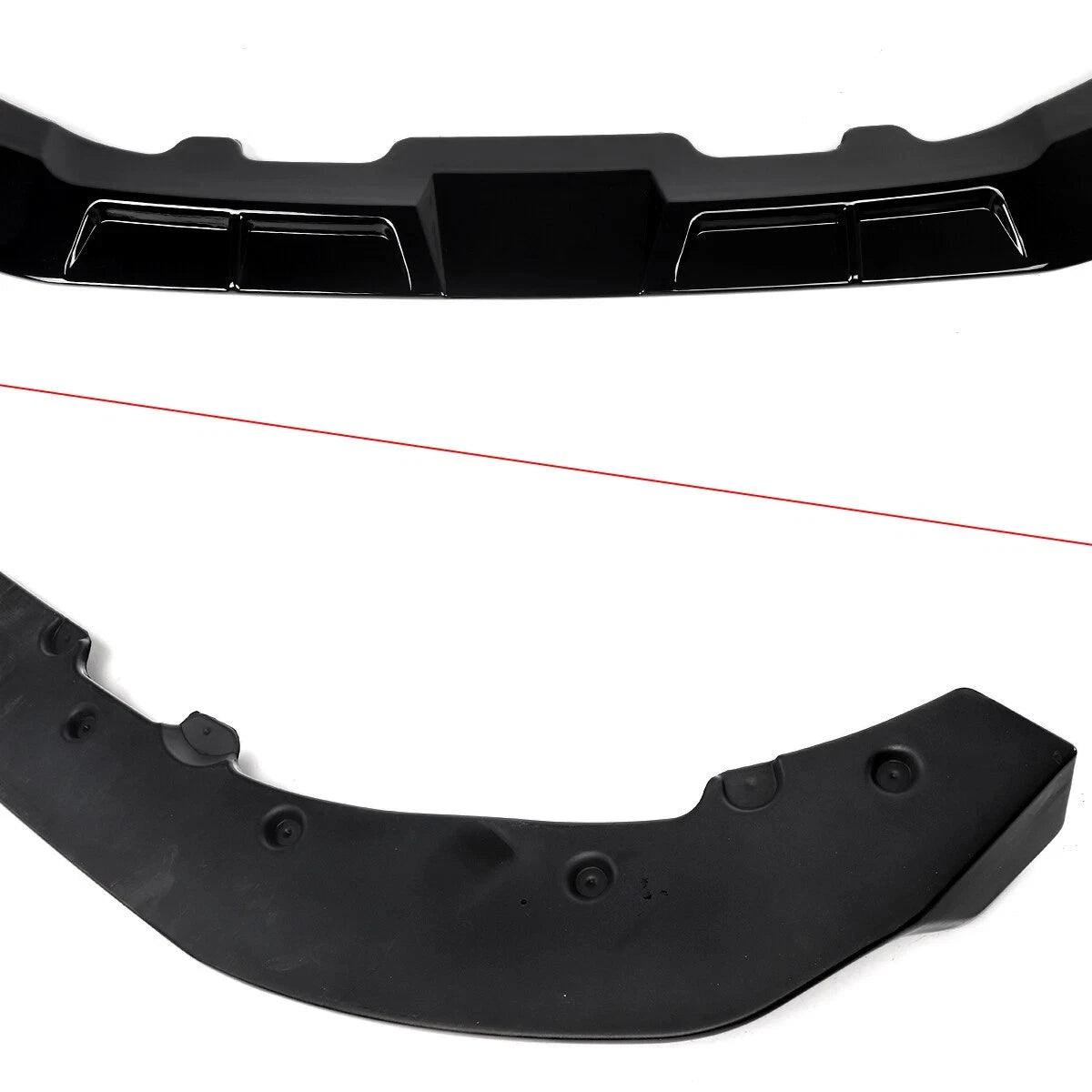 FOR BMW X3M F97 X4M F98 LCI FRONT SPLITTER SPOILER LIP GLOSS BLACK 2022-2024