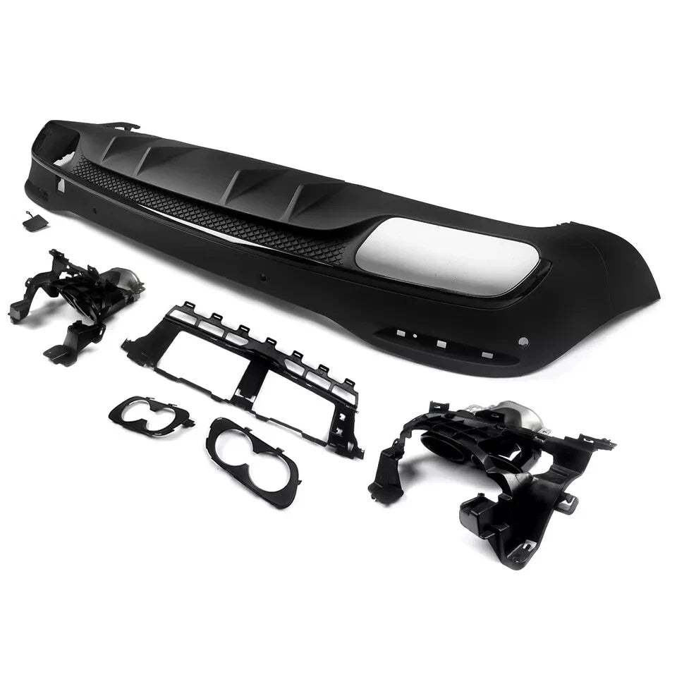 FOR MERCEDES GLE ML V167 W167 GLE53 STYLE REAR DIFFUSER & BLACK TAILPIPES 2019+