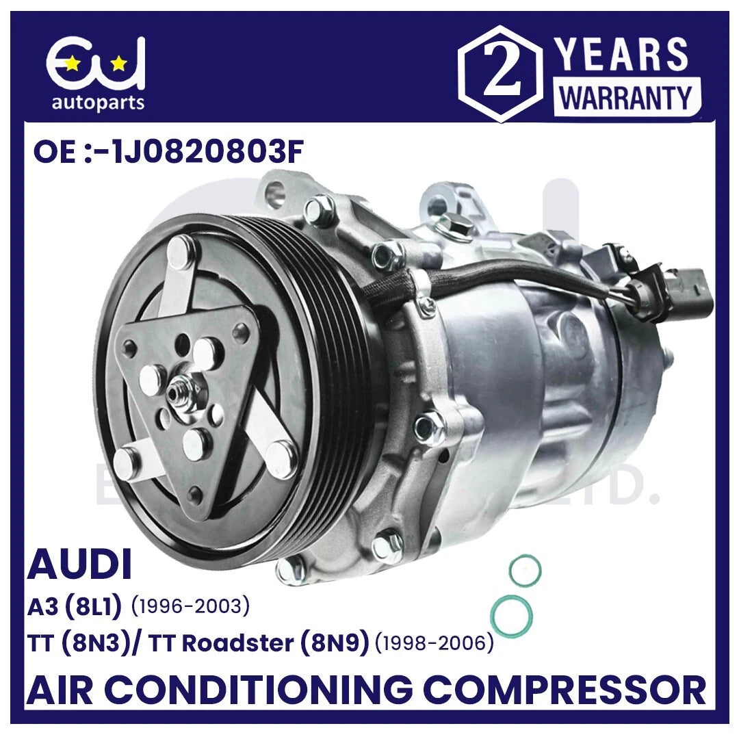 AIR CON AC COMPRESSOR PUMP FOR AUDI A3 SKODA OCTAVIA SEAT LEON 1J0820803B