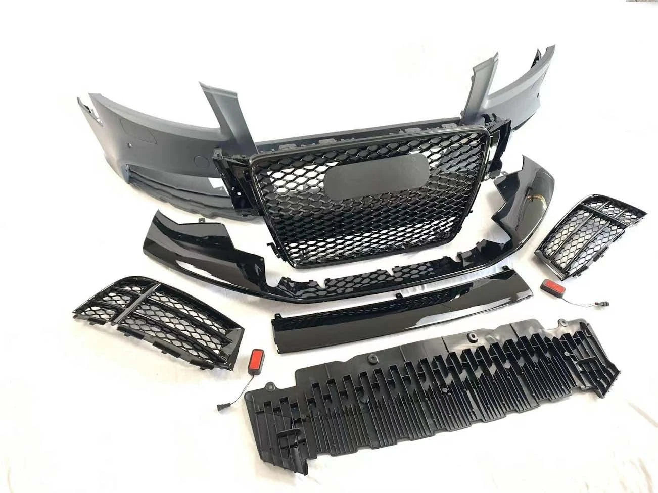 RS5 LOOK FRONT BUMPER BODYKIT SPLITTER FOR AUDI A5 S5 B8 COUPE SPORTBACK 2007-11