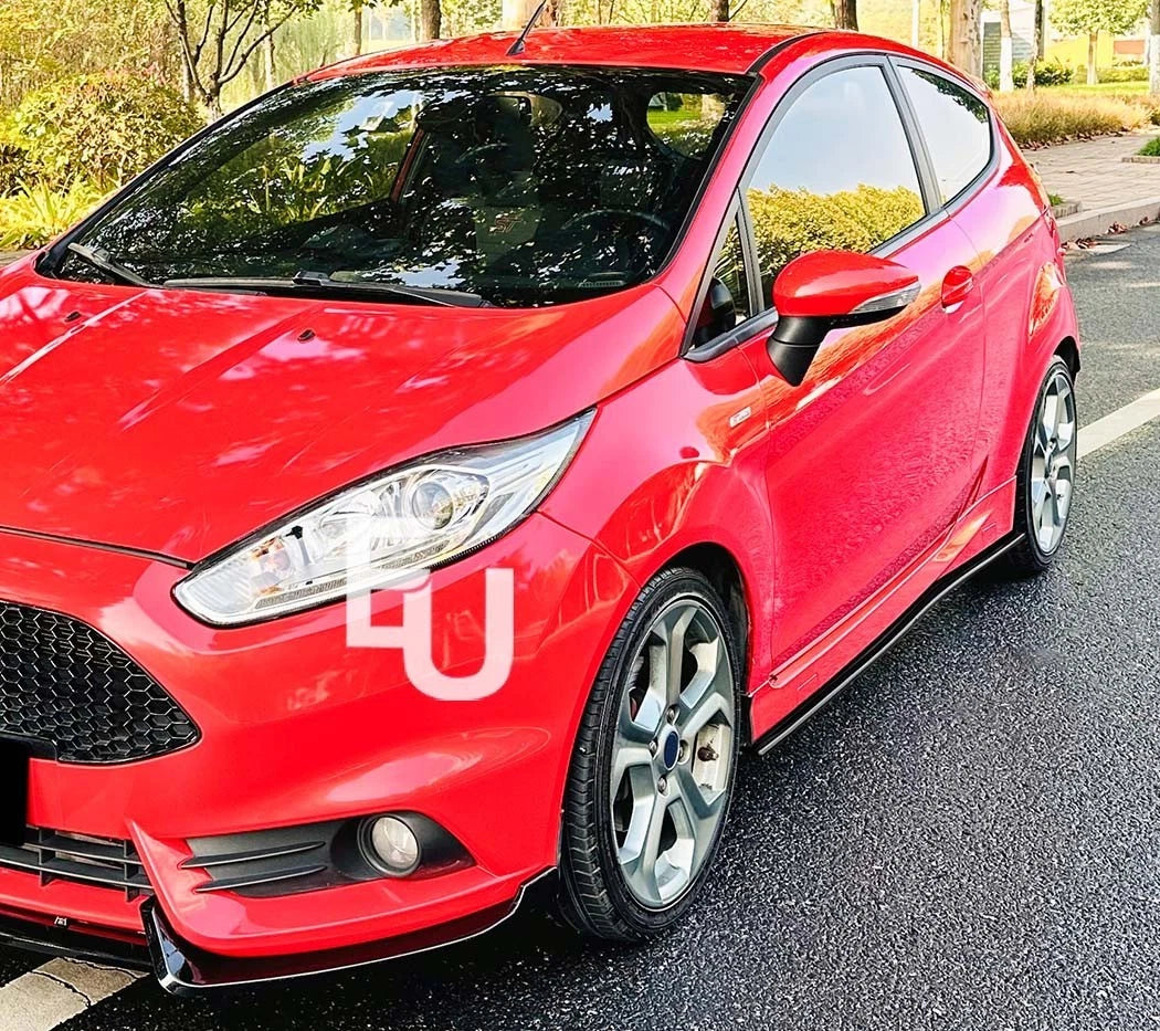 GLOSS BLACK SIDE SKIRTS SPLITTER FOR FORD FIESTA MK7 ST/ZETEC ST180 ST200 08-17