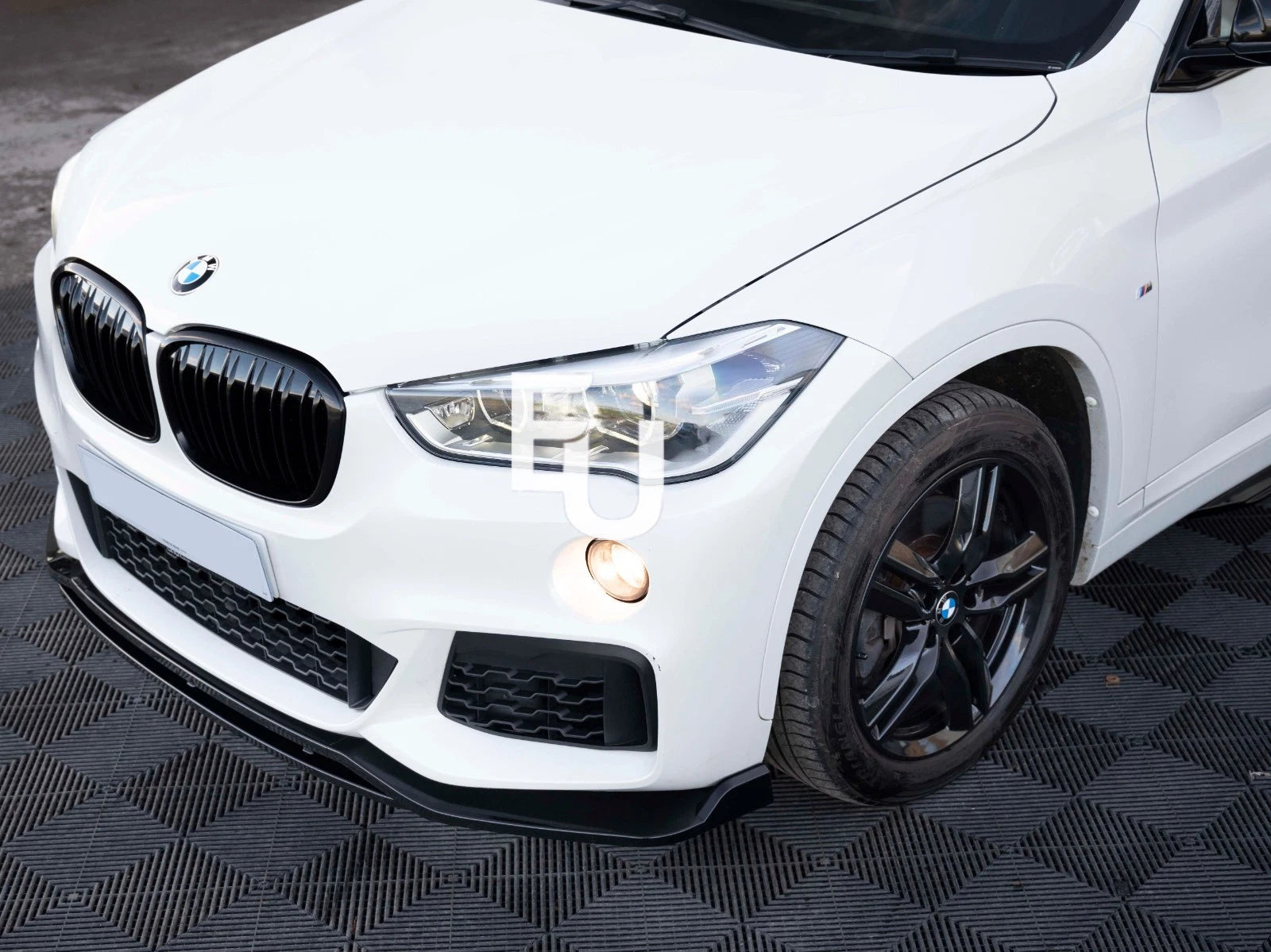 FOR BMW X1 F48 M SPORT FRONT BUMPER SPLITTER LIP DIFFUSER GLOSS PRE LCI 2015-18