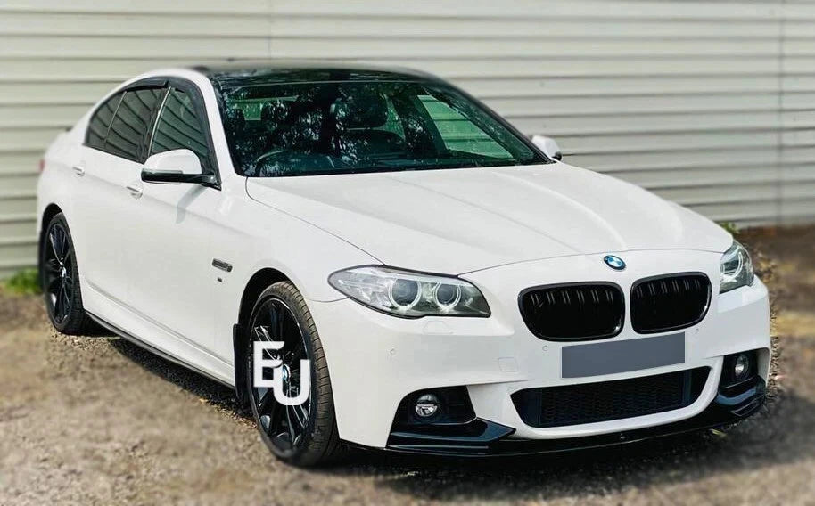 BODYKIT FOR BMW F10 5 SERIES FRONT LIP SPLITTER LED DIFFUSER SPOILER GLOSS BLACK